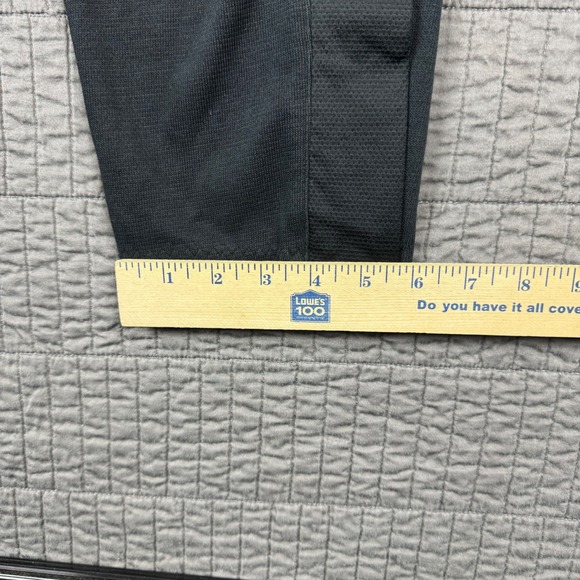 Adidas Sweatpants Men Large Black Open Hem Basketball Workout Gym Sportswear - Picture 12 of 12